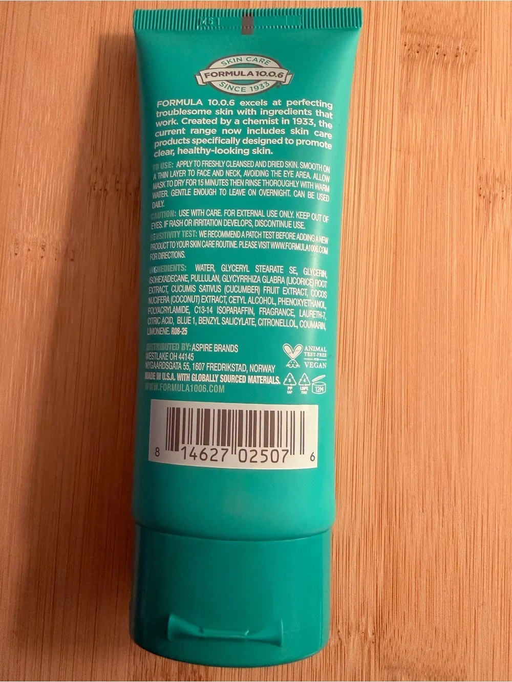 Formula 10.0.6 keep your cool gel mask & bubble face mask